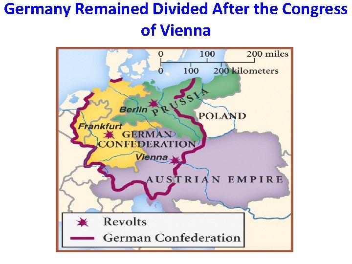 Germany Remained Divided After the Congress of Vienna 