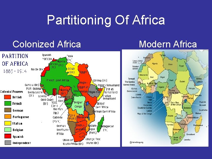Partitioning Of Africa Colonized Africa Modern Africa 