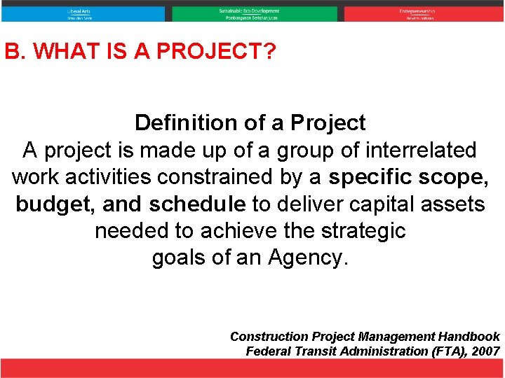 Construction Project Definition Example Manajemen Konstruksi Project Life Cycle Lecture 2 Ferdinand