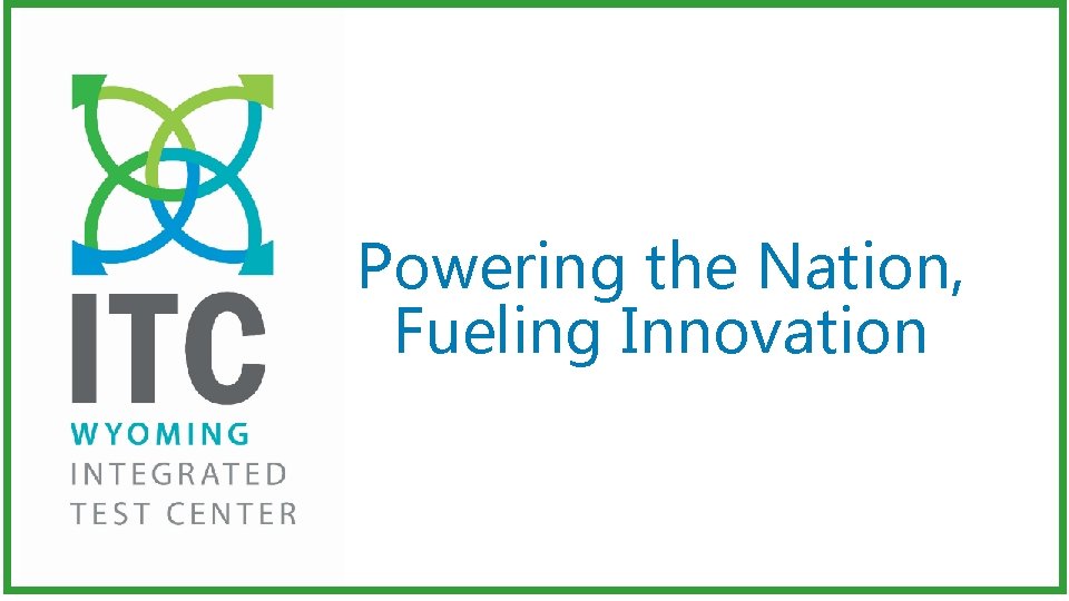 Powering the Nation, Fueling Innovation 