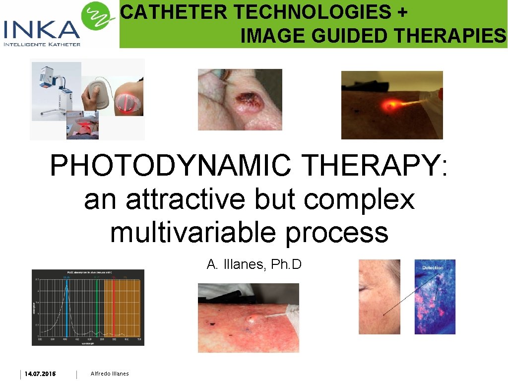 CATHETER TECHNOLOGIES + IMAGE GUIDED THERAPIES PHOTODYNAMIC THERAPY: an attractive but complex multivariable process