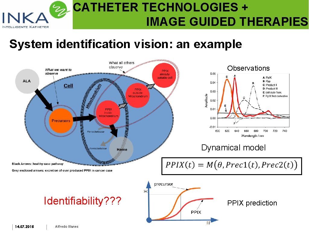 CATHETER TECHNOLOGIES + IMAGE GUIDED THERAPIES System identification vision: an example Observations Dynamical model