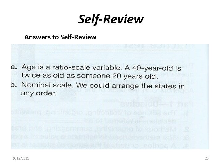 Self-Review Answers to Self-Review 9/13/2021 25 Self-Review Answers to Self-Review 9/13/2021 25