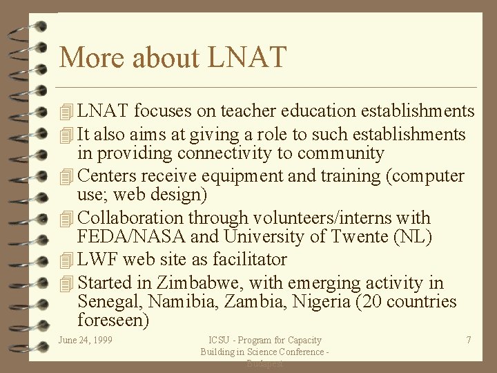 More about LNAT 4 LNAT focuses on teacher education establishments 4 It also aims