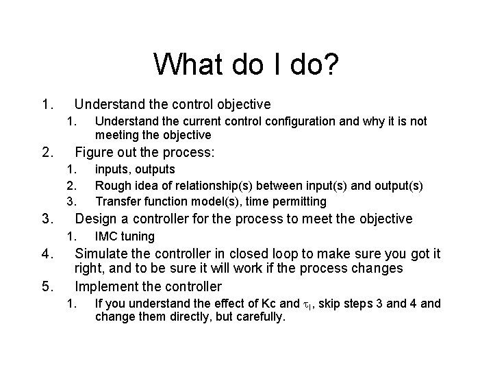 Feedback Control Roundup Part 2 How do controllers