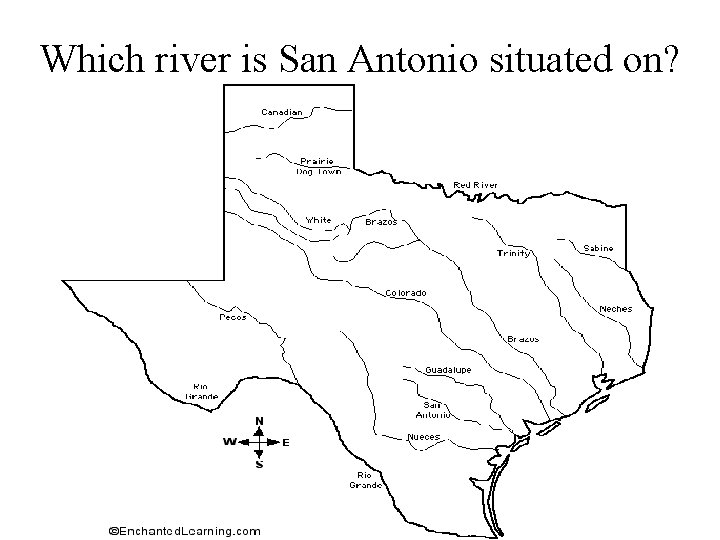Which river is San Antonio situated on? Which river is San Antonio situated on?