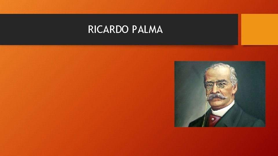 RICARDO PALMA 