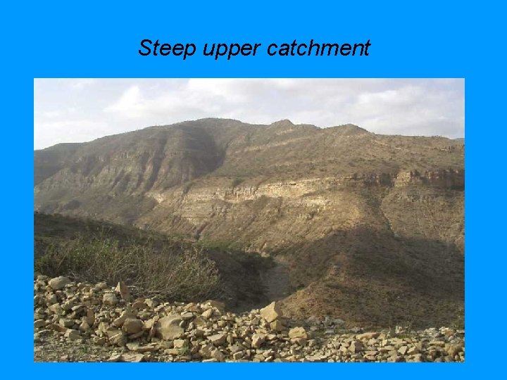 Steep upper catchment 