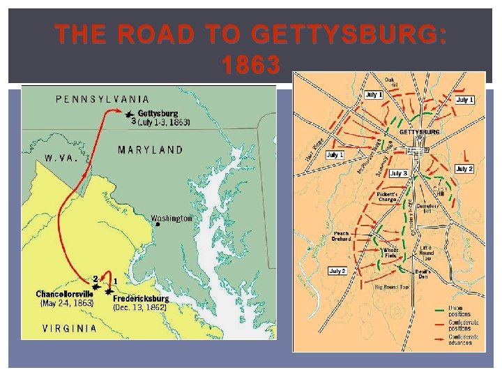 THE ROAD TO GETTYSBURG: 1863 