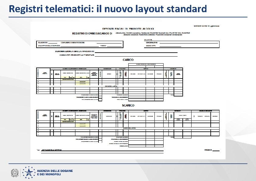 Registri telematici: il nuovo layout standard 