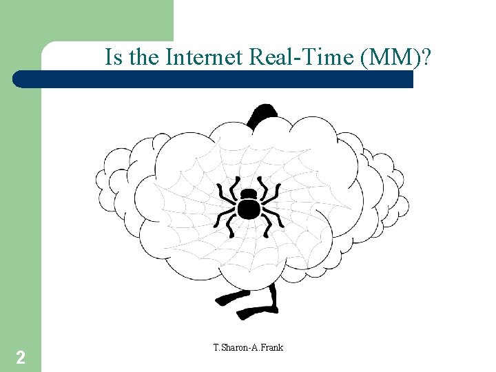 Is the Internet Real-Time (MM)? 2 T. Sharon-A. Frank 