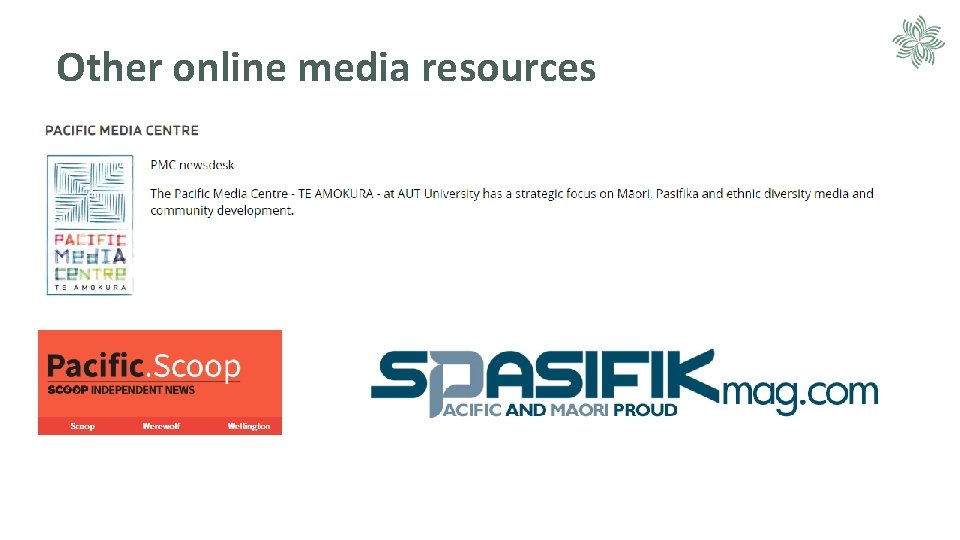 Other online media resources 