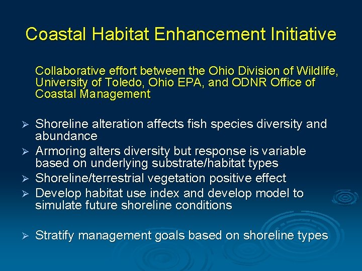 Great Lakes Water Levels and Coastal Systems Coastal
