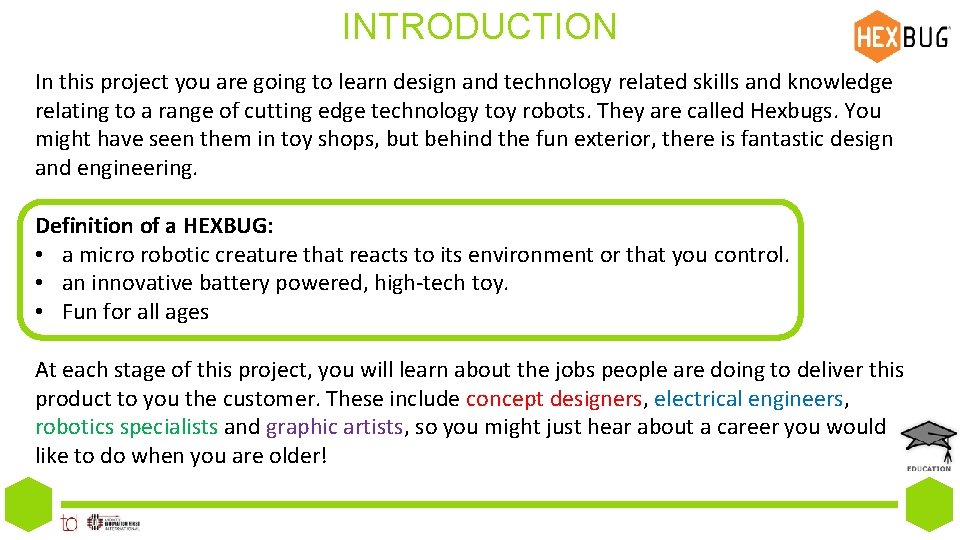 INTRODUCTION In this project you are going to learn design and technology related skills