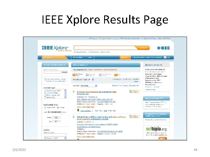 IEEE Xplore Results Page 2/6/2022 44 