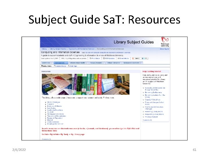 Subject Guide Sa. T: Resources 2/6/2022 61 