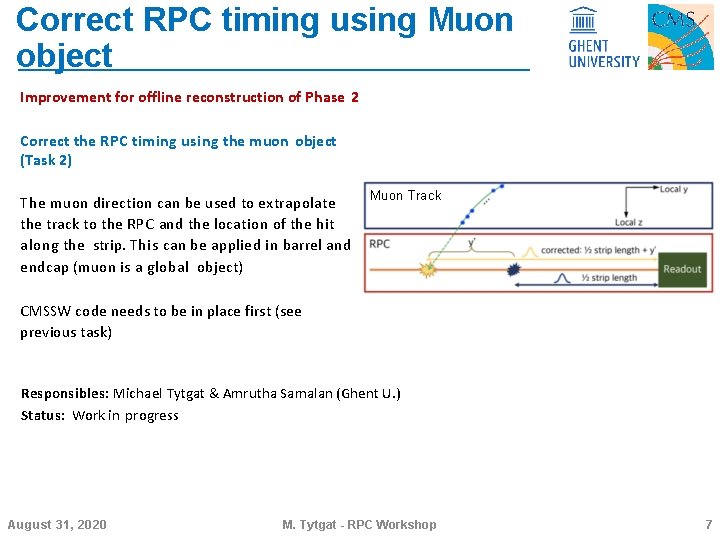 Correct RPC timing using Muon object Improvement for offline reconstruction of Phase 2 Correct