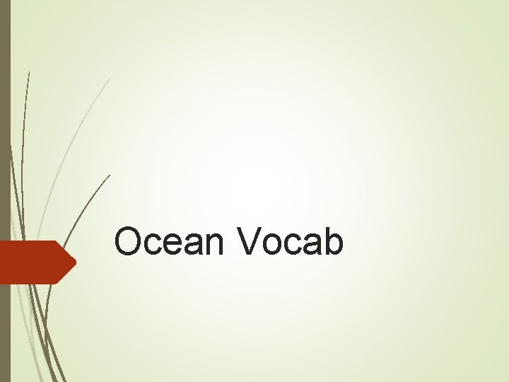 Ocean Vocab 