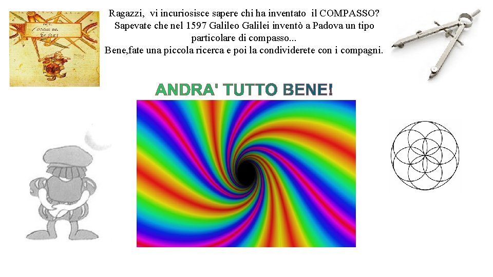 Ragazzi, vi incuriosisce sapere chi ha inventato il COMPASSO? Sapevate che nel 1597 Galileo