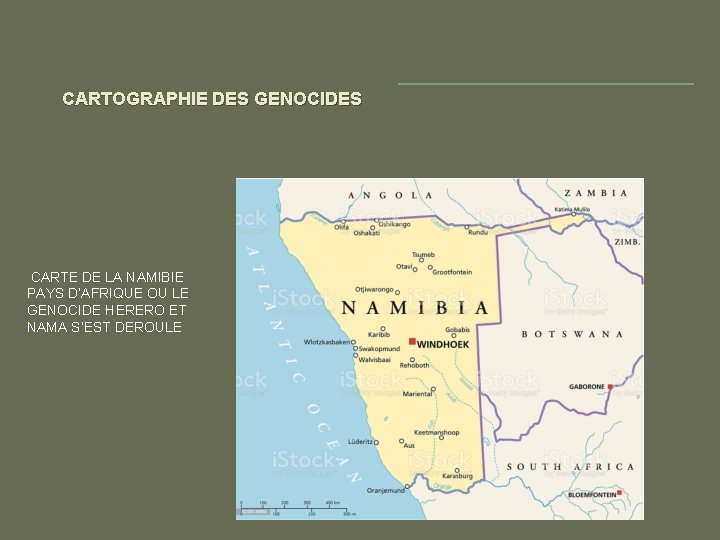 CARTOGRAPHIE DES GENOCIDES CARTE DE LA NAMIBIE PAYS D’AFRIQUE OU LE GENOCIDE HERERO ET