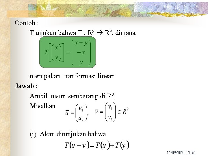 BAB 6 TRANSFORMASI LINIER 1 2 3 4