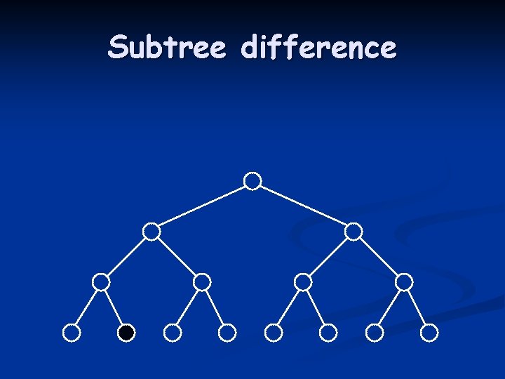 Subtree difference 