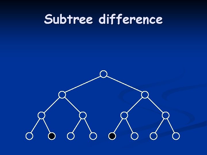 Subtree difference 