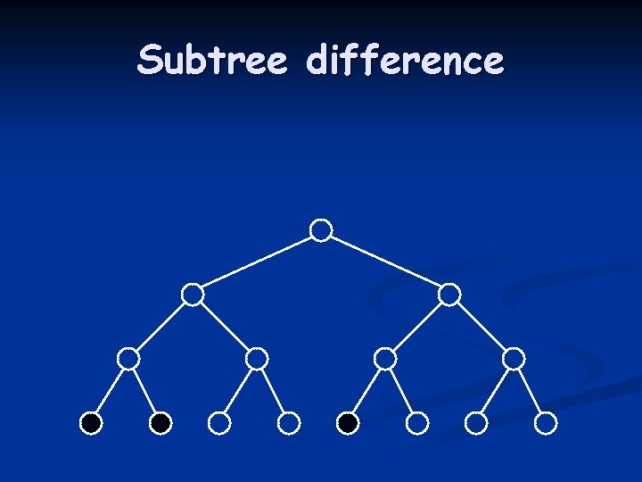 Subtree difference 