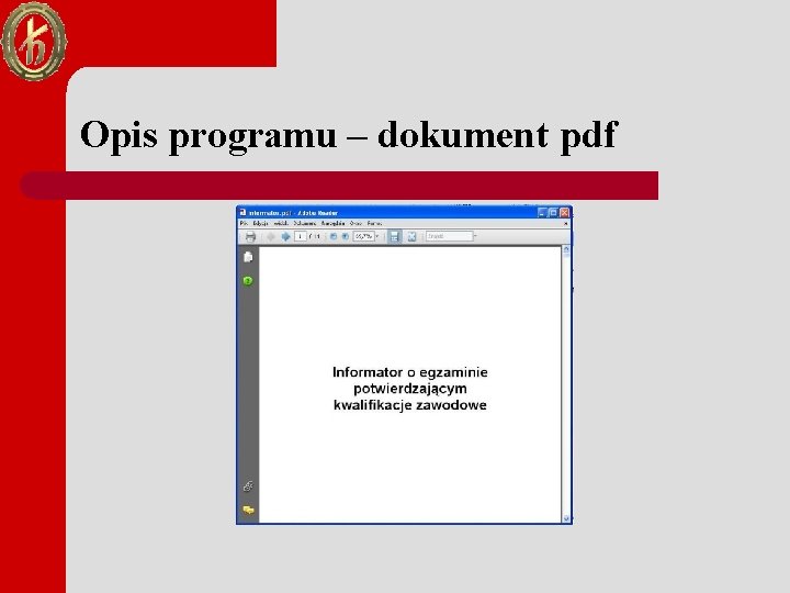 Opis programu – dokument pdf 