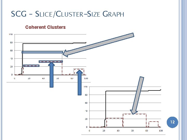 SCG – SLICE/CLUSTER-SIZE GRAPH Coherent Clusters 12 