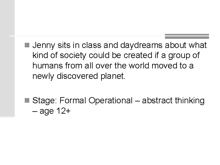 n Jenny sits in class and daydreams about what kind of society could be n Jenny sits in class and daydreams about what kind of society could be