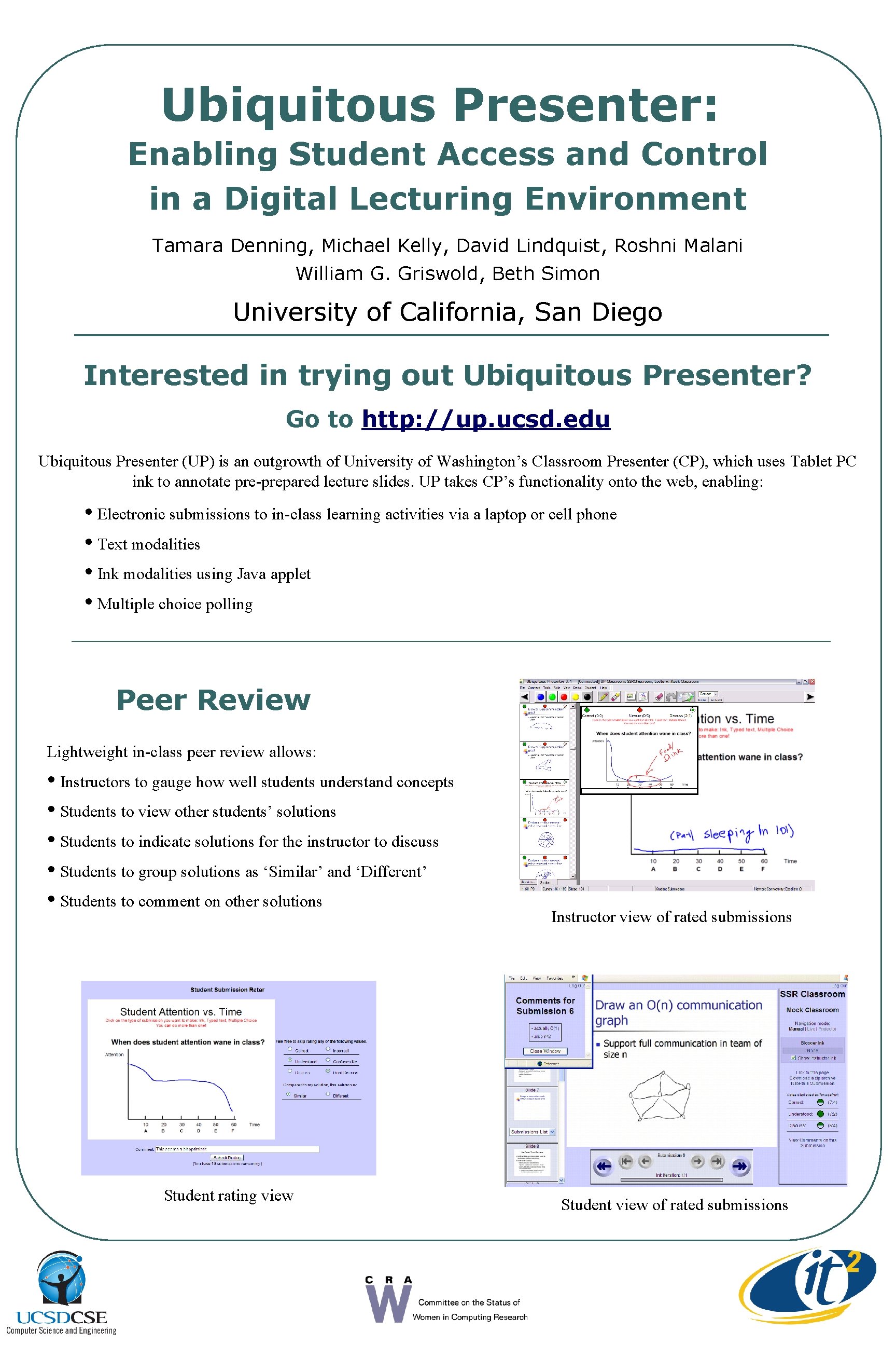 Ubiquitous Presenter Enabling Student Access and Control in