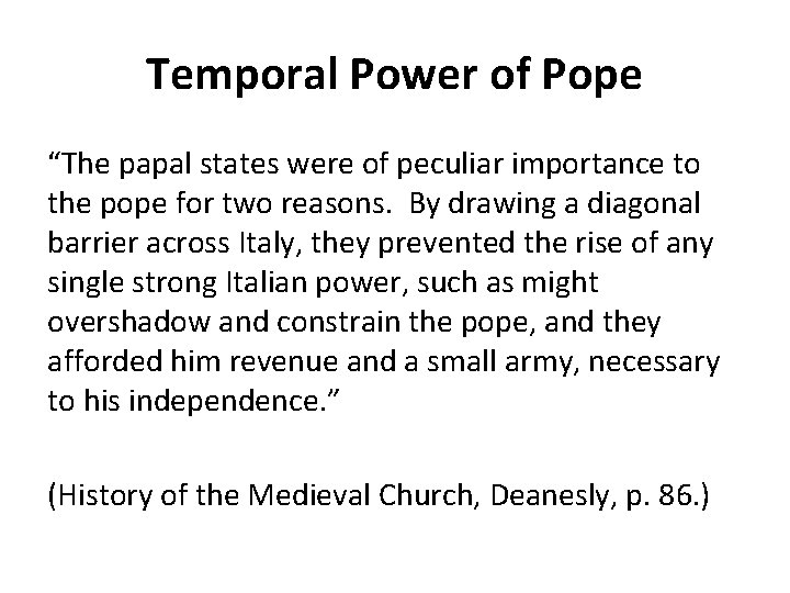 HISTORY OF CHRISTIANITY PART III SUMMARY OF AD