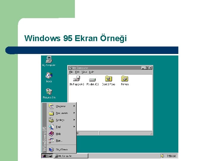 Windows 95 Ekran Örneği 