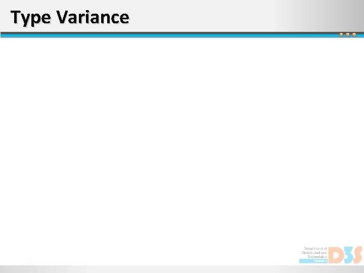 Type Variance 