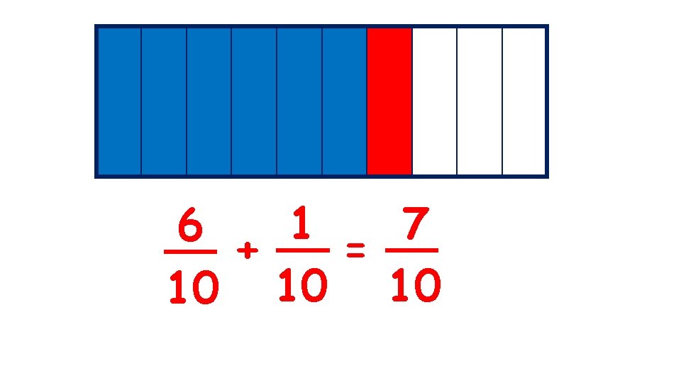 1 7 6 + = 10 10 10 