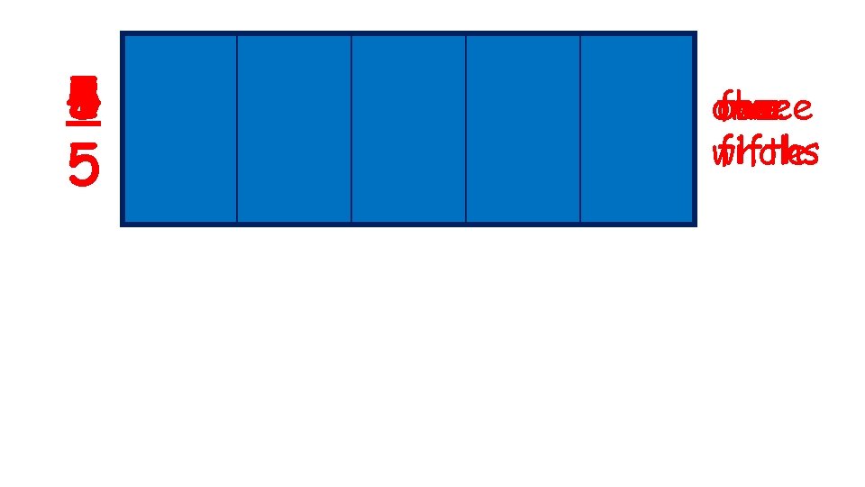 5 1 2 3 4 5 five one two three four fifths whole fifth