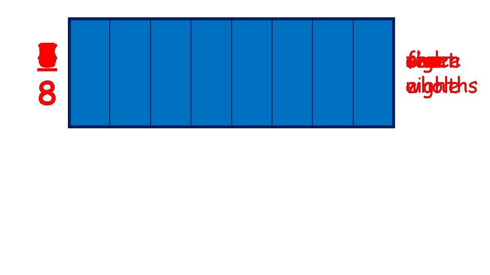 8 1 2 3 4 5 6 7 8 one two three four five