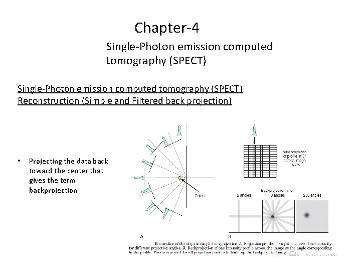 Chapter-4 Single-Photon emission computed tomography (SPECT) Reconstruction (Simple and Filtered back projection) • Projecting