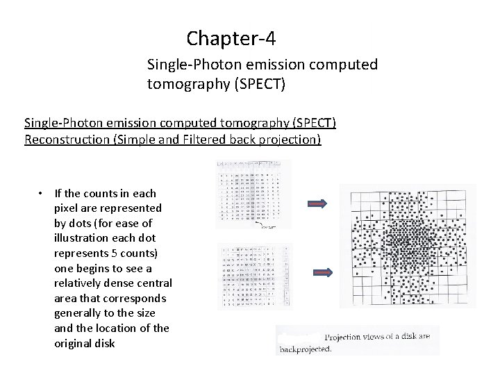 Chapter-4 Single-Photon emission computed tomography (SPECT) Reconstruction (Simple and Filtered back projection) • If