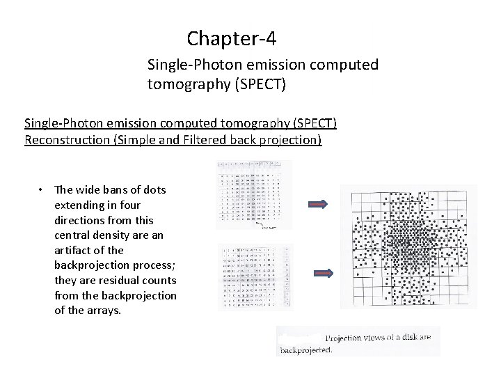 Chapter-4 Single-Photon emission computed tomography (SPECT) Reconstruction (Simple and Filtered back projection) • The