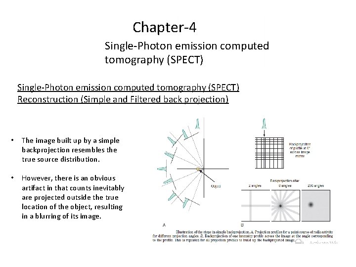 Chapter-4 Single-Photon emission computed tomography (SPECT) Reconstruction (Simple and Filtered back projection) • The