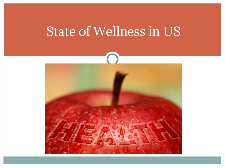 State of Wellness in US 