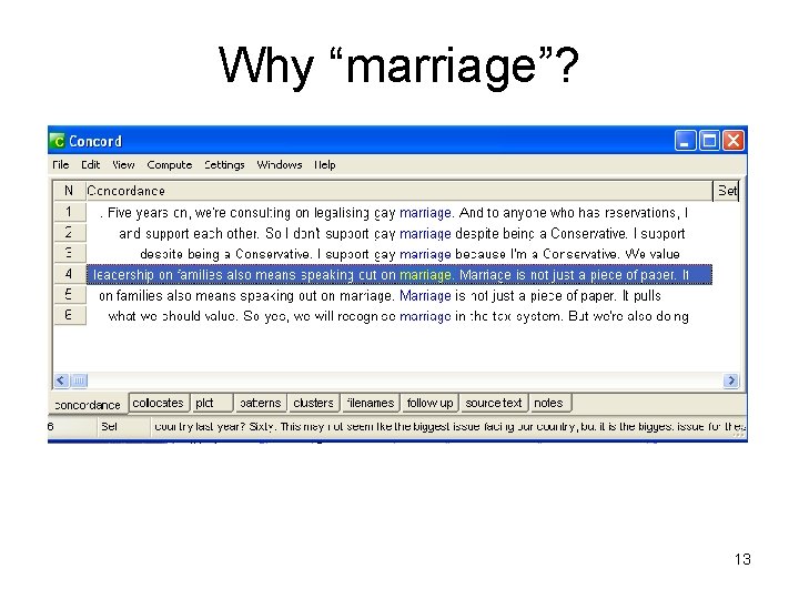 Why “marriage”? 13 