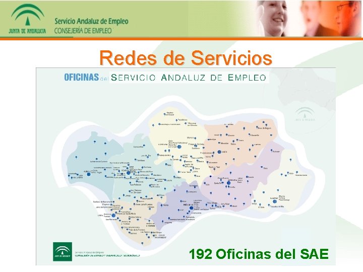 Redes de Servicios 192 Oficinas del SAE 