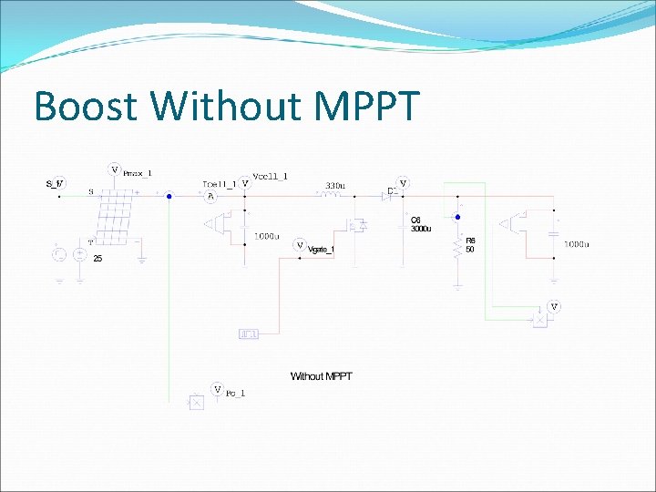 Boost Without MPPT 
