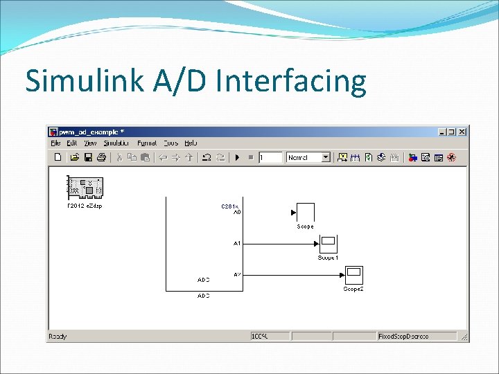 Simulink A/D Interfacing 