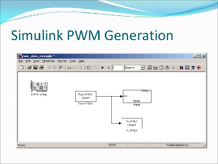 Simulink PWM Generation 