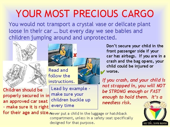 YOUR MOST PRECIOUS CARGO You would not transport a crystal vase or delicate plant