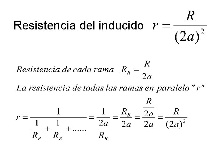 Resistencia del inducido 